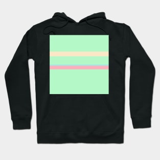 A particular joint of Light Pink, Blue Lagoon, Light Mint and Bisque stripes. Hoodie